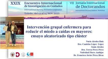 Profesores de la FEFyP premiados en el Congreso INVESTEN por una intervención de Enfermería Comunitaria